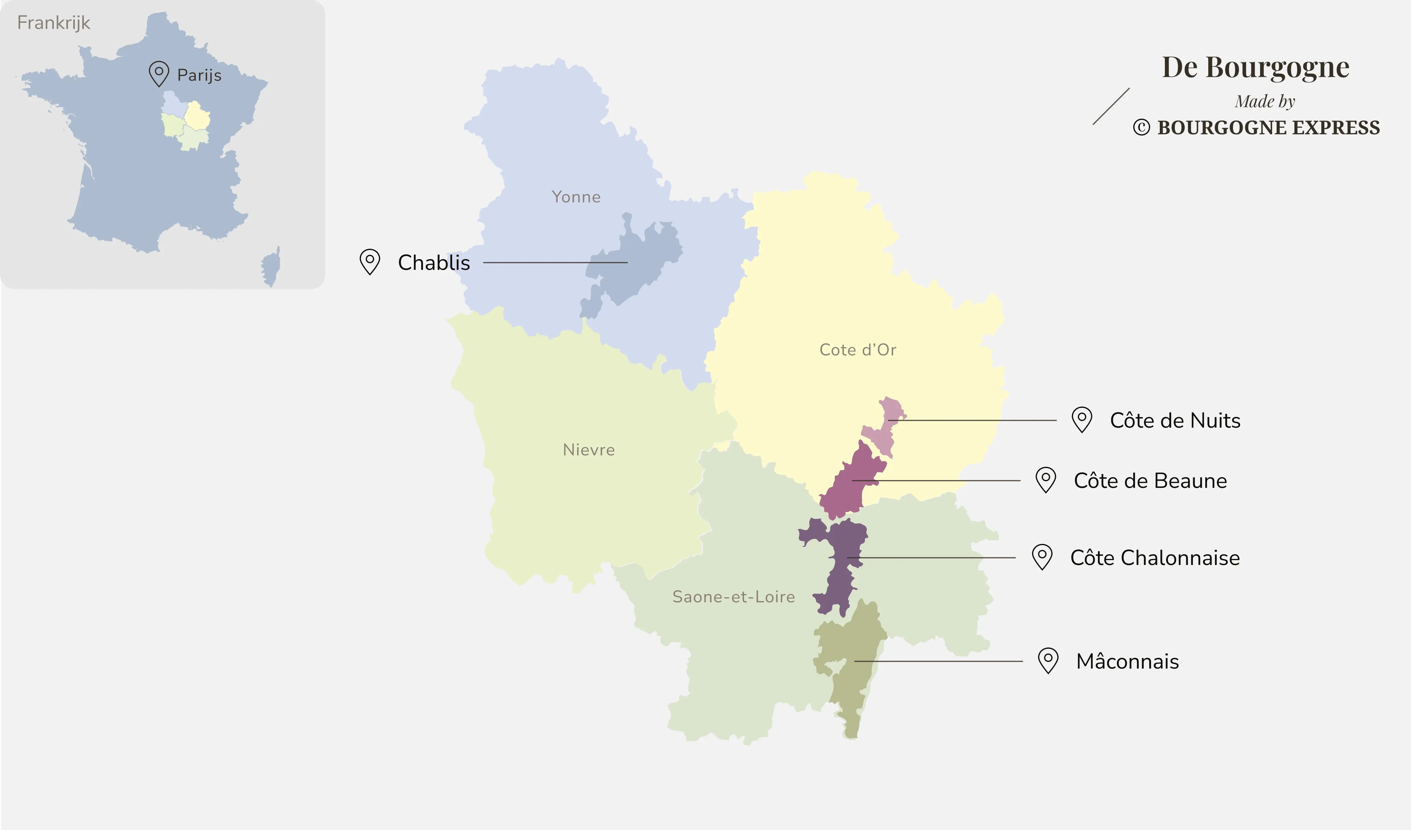 Map van de Bourgogne