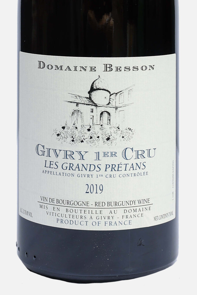 Givry 1e Cru Les Grands Prétans 2022 Rood, Domaine Besson